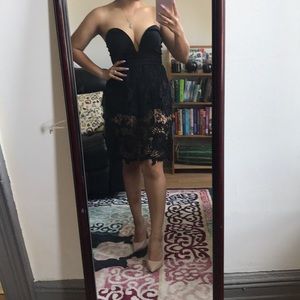 Black Strapless Dress